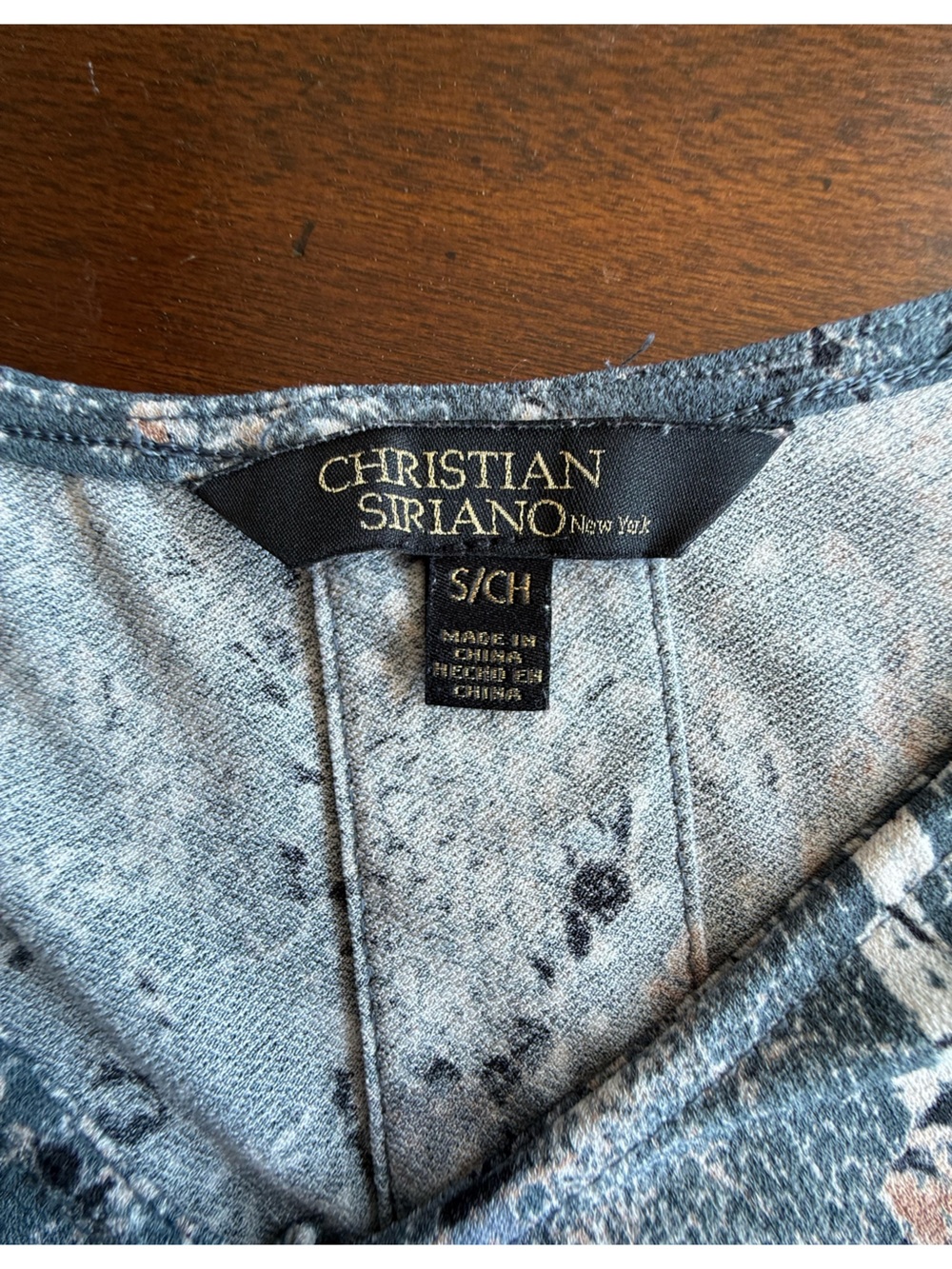Christian Siriano Mini Dress in Gray and Black/ blue snake Print - Picture 6 of 8